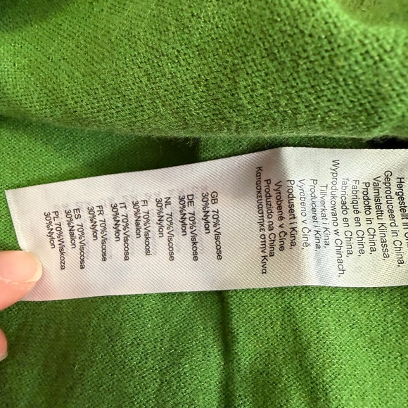 Voodoo Vixen Forest Green Sweater with Red Mushroom Embroidery - Picture 3 of 5